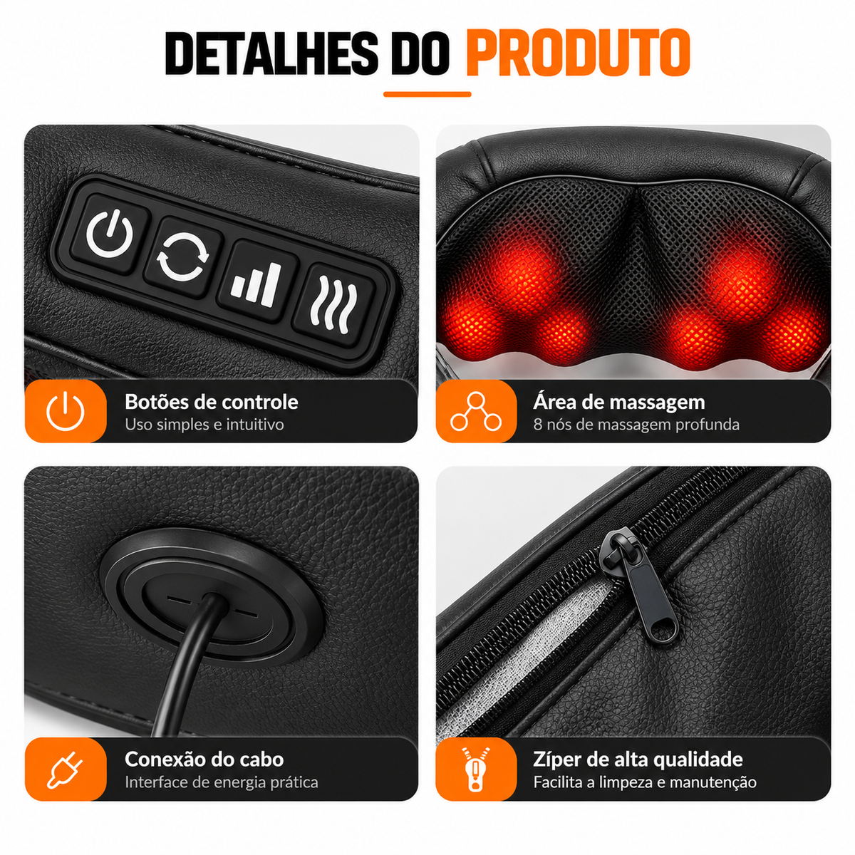 Massageador de Pescoço Inteligente com Aquecimento | PulseCarePro®