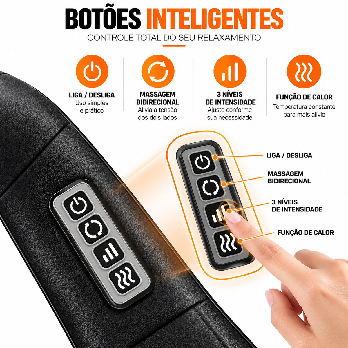 Massageador de Pescoço Inteligente com Aquecimento | PulseCarePro®