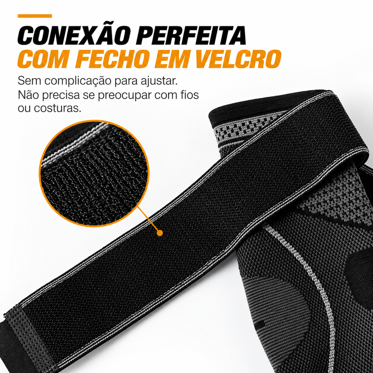 Tornozeleira de Compressão com Bandagem Ajustável | TornoFlex®
