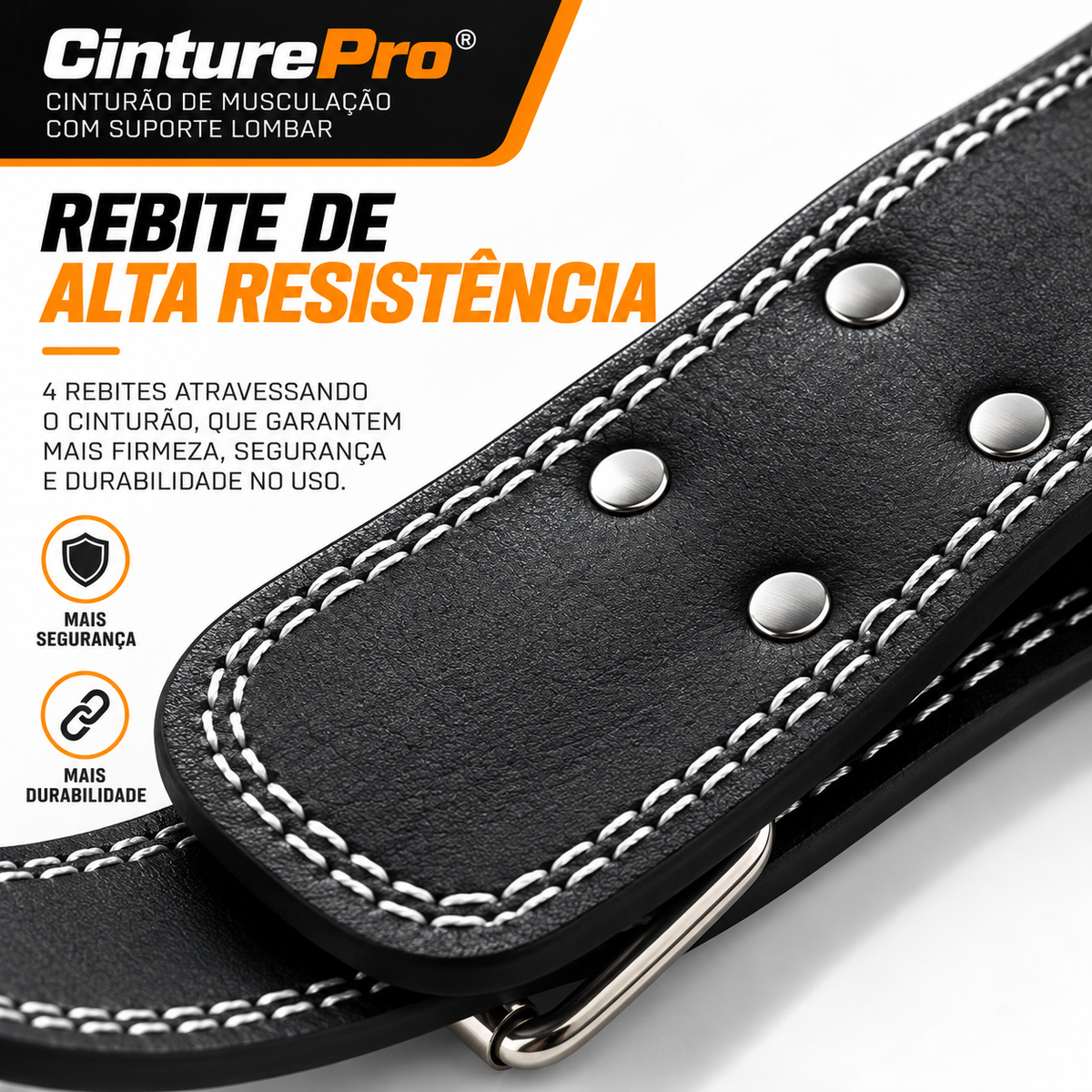 Cinturão com Suporte Lombar para Levantamento de Peso | CinturePro®