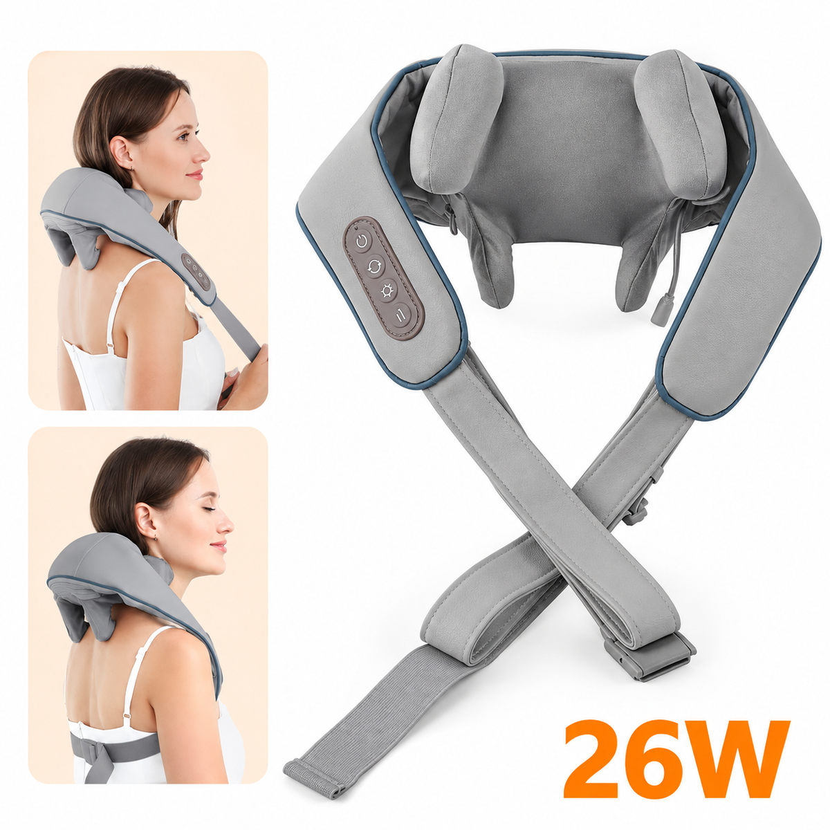 Massageador de Pescoço Inteligente | Relaxamento Profundo e Terapêutico | PulseCare™