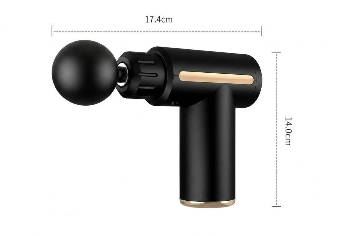 Pistola Massageadora 4 em 1 Portátil | Profissional Potente e Profunda | RelaxPro®
