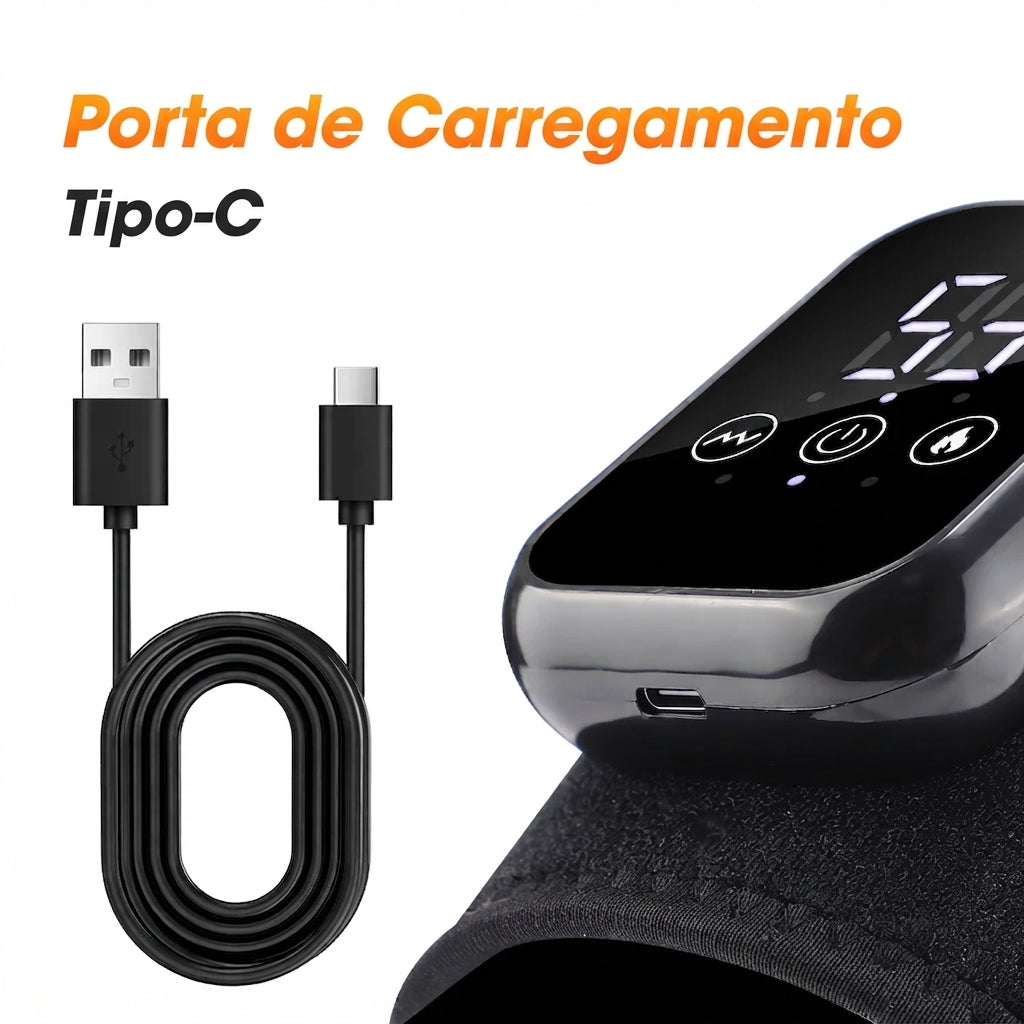 Massageador de Joelho com Aquecimento e Vibração | KneeTherm®