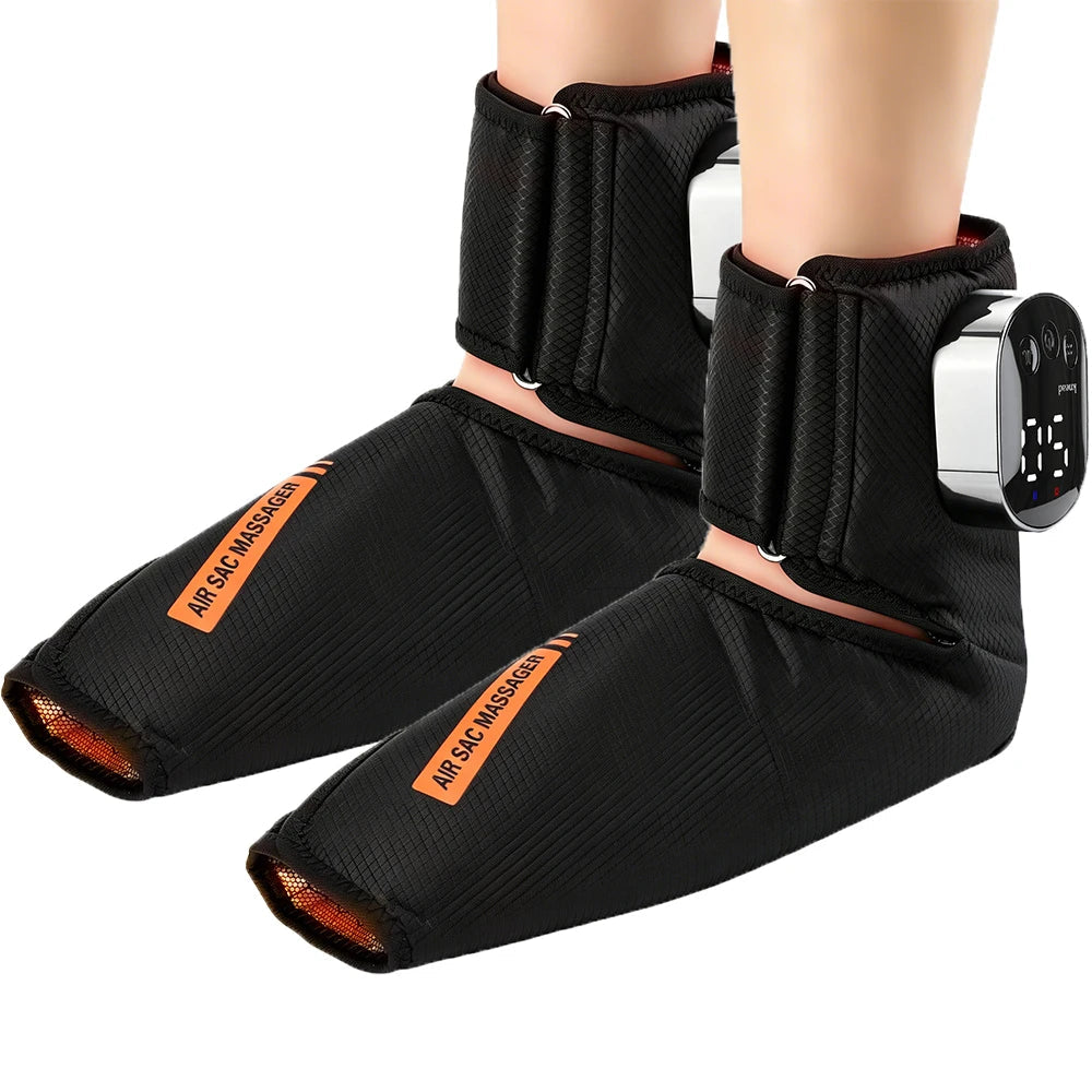 Massageador de Pés e Tornozelos com Aquecimento, Vibração e Compressão | FootCarePro®