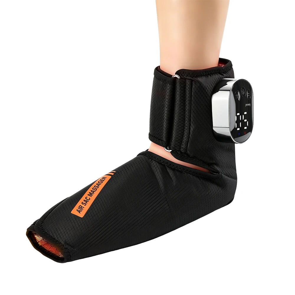 Massageador de Pés e Tornozelos com Aquecimento, Vibração e Compressão | FootCarePro®