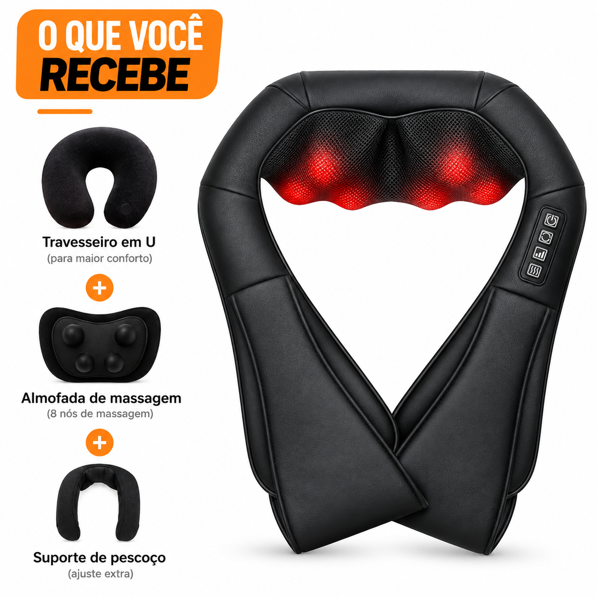 Massageador de Pescoço Inteligente com Aquecimento | PulseCarePro®