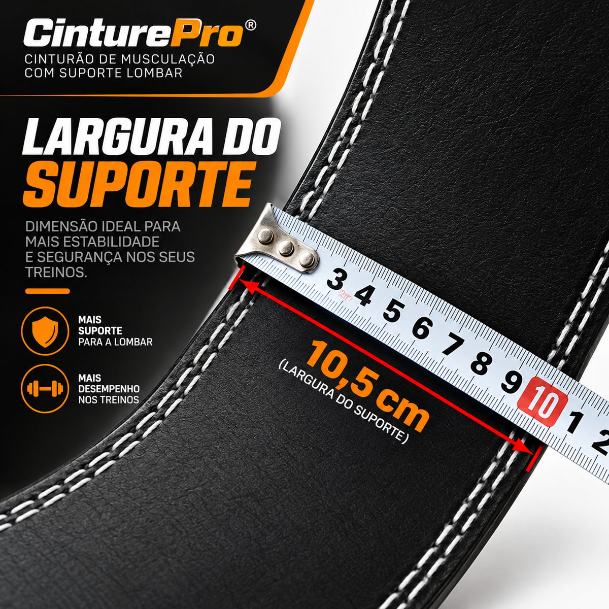 Cinturão com Suporte Lombar para Levantamento de Peso | CinturePro®