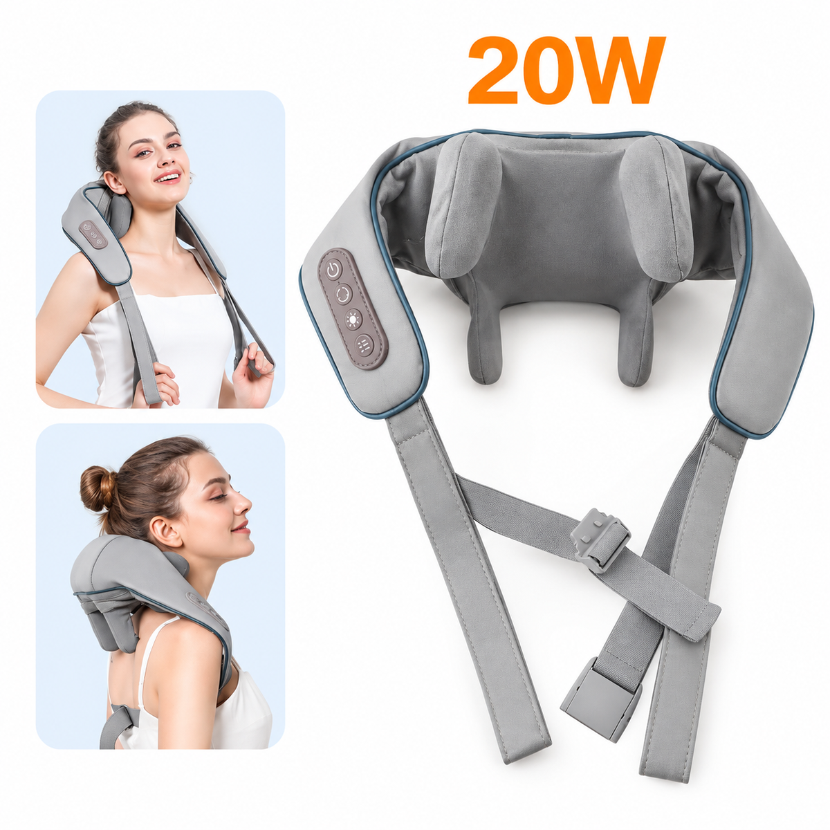 Massageador de Pescoço Inteligente | Relaxamento Profundo e Terapêutico | PulseCare™