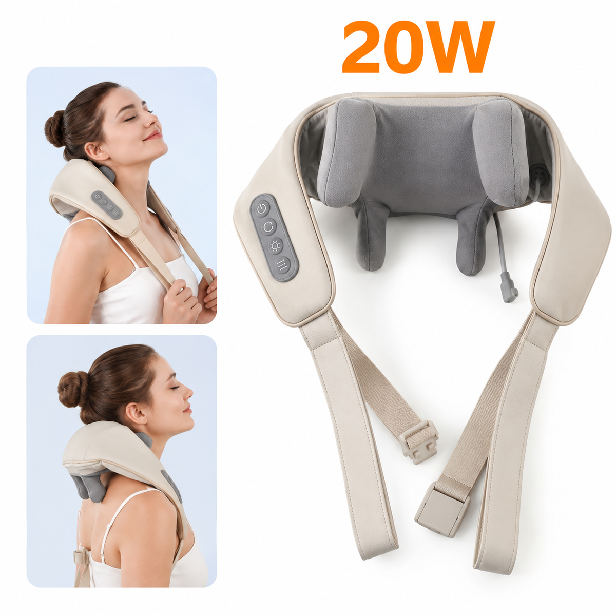 Massageador de Pescoço Inteligente | Relaxamento Profundo e Terapêutico | PulseCare™