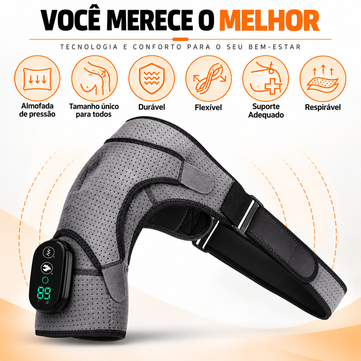 Ombreira Ortopédica Massageadora com Aquecimento | OmbroFlex™