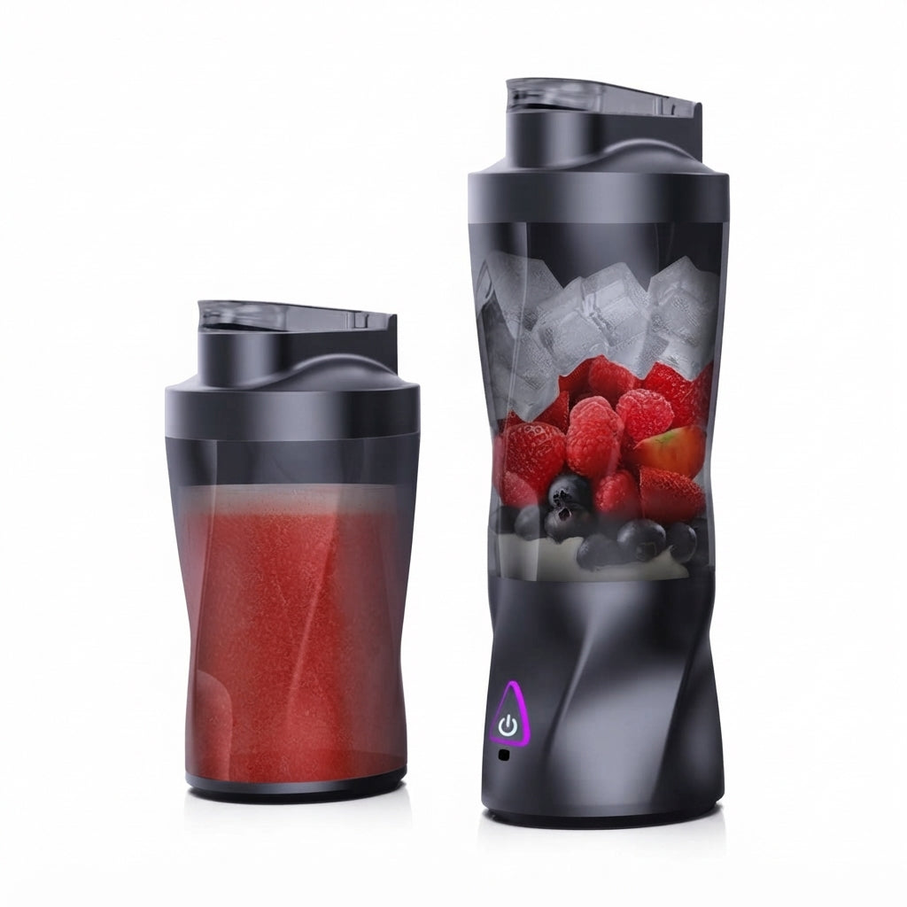 Liquidificador Portátil Multifuncional | Faça shakes, sucos, smoothies, pré e pós treinos onde estiver | Beba direto do copo | BlendFit®
