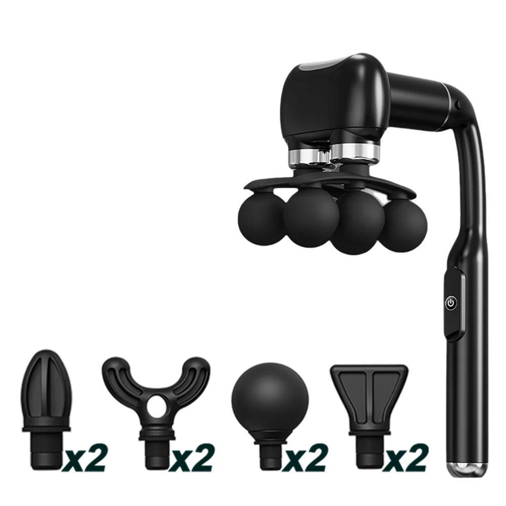 Pistola Massageadora de 6 Cabeças | MassagePro®